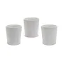 Planter Pattern White Ceramic 12,3 x 12 x 12,3 cm (144 Units) by Ibergarden, Cachepots - Ref: S3625180, Price: 199,92 €, Disc...