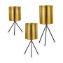 Set of Planters Black Golden Metal (6 Units) by Gift Decor, Cachepots - Ref: S3625215, Price: 65,19 €, Discount: %