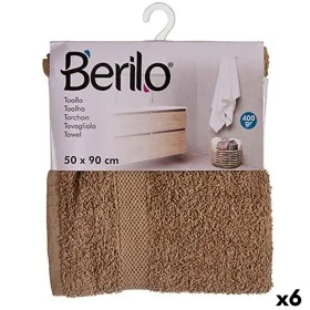 Bath towel Camel 50 x 90 cm (6 Units) by Berilo, Towels - Ref: S3625234, Price: 19,66 €, Discount: %