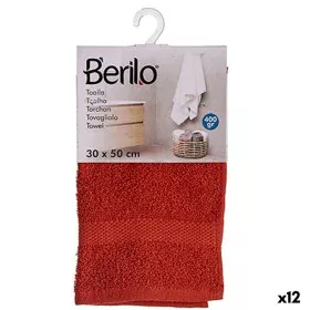 Badetuch Ziegelfarben 30 x 50 cm (12 Stück) von Berilo, Handtücher - Ref: S3625237, Preis: 15,91 €, Rabatt: %