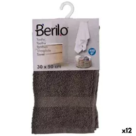 Telo da bagno Grigio 30 x 50 cm (12 Unità) di Berilo, Asciugamani - Rif: S3625241, Prezzo: 16,58 €, Sconto: %