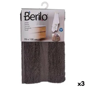 Badetuch Grau 70 x 130 cm (3 Stück) von Berilo, Handtücher - Ref: S3625243, Preis: 19,58 €, Rabatt: %