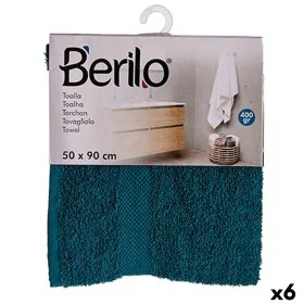 Telo da bagno Azzurro 50 x 90 cm (6 Unità) di Berilo, Asciugamani - Rif: S3625246, Prezzo: 19,66 €, Sconto: %