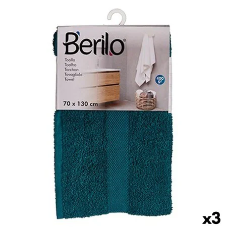 Badetuch Blau 70 x 130 cm (3 Stück) von Berilo, Handtücher - Ref: S3625247, Preis: 19,58 €, Rabatt: %