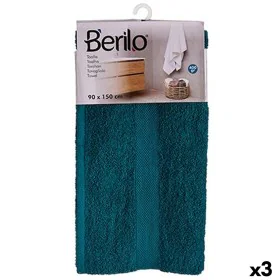 Badetuch 90 x 150 cm Blau (3 Stück) von Berilo, Handtücher - Ref: S3625248, Preis: 28,50 €, Rabatt: %