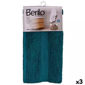 Serviette de toilette 90 x 150 cm Bleu (3 Unités) de Berilo, Serviettes de bain - Réf : S3625248, Prix : 28,04 €, Remise : %