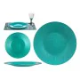 Flat Plate Turquoise Glass 27,5 x 2 x 27,5 cm (6 Units) by Vivalto, Plates and dishes - Ref: S3625254, Price: 22,47 €, Discou...