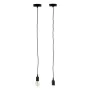 Candeeiro de teto 60 W 220-250 V Preto Plástico (6 Unidades) de Gift Decor, Iluminação suspensa - Ref: S3625260, Preço: 28,05...