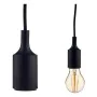 Candeeiro de teto 60 W 220-250 V Preto Plástico (6 Unidades) de Gift Decor, Iluminação suspensa - Ref: S3625260, Preço: 28,05...