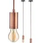 Candeeiro de teto Bronze Metal 60 W 9,5 x 9,5 x 9,7 cm (6 Unidades) de Gift Decor, Iluminação suspensa - Ref: S3625264, Preço...