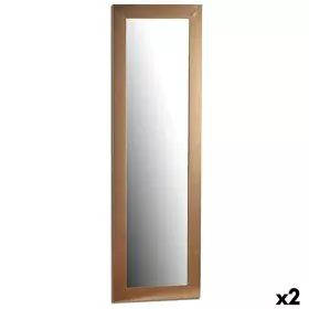 Wall mirror 41 x 131 x 1,5 cm Golden Wood Glass (2 Units) by Gift Decor, Wall-Mounted Mirrors - Ref: S3625276, Price: 68,84 €...