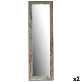 Miroir mural Harry Blanc Bois verre 40,5 x 130,5 x 1,5 cm (2 Unités) de Gift Decor, Miroirs muraux - Réf : S3625277, Prix : 7...