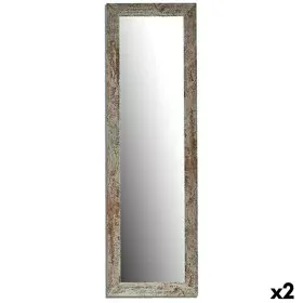 Miroir mural Harry Blanc Bois verre 40,5 x 130,5 x 1,5 cm (2 Unités) de Gift Decor, Miroirs muraux - Réf : S3625277, Prix : 6...