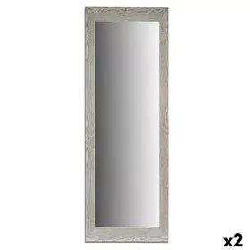 Miroir mural Bois Blanc verre 53,3 x 155 x 2 cm (2 Unités) de Gift Decor, Miroirs muraux - Réf : S3625281, Prix : 146,89 €, R...