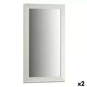 Espelho de parede Branco Madeira Vidro 64,3 x 84,5 x 1,5 cm (2 Unidades) de Gift Decor, Espelhos de parede - Ref: S3625282, P...