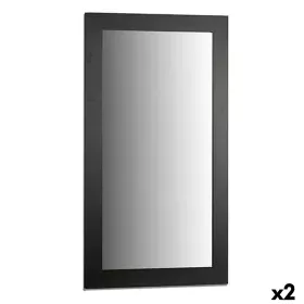 Espelho de parede Preto Madeira Vidro 64,5 x 84,5 x 1,5 cm (2 Unidades) de Gift Decor, Espelhos de parede - Ref: S3625283, Pr...