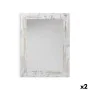 Specchio da parete Harry Bianco Legno Vetro 64,5 x 84,5 x 1,5 cm (2 Unità) di Gift Decor, Specchi da parete - Rif: S3625284, ...