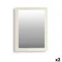 Espejo de pared Canada Blanco 60 x 80 x 2 cm (2 Unidades) de Gift Decor, Espejos de pared - Ref: S3625285, Precio: 76,51 €, D...