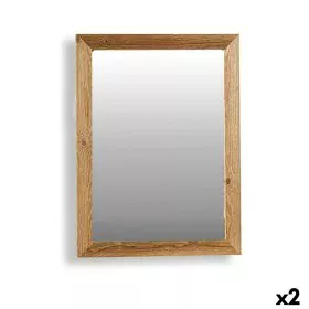 Wall mirror Canada Brown 60 x 80 x 2 cm (2 Units) by Gift Decor, Wall-Mounted Mirrors - Ref: S3625286, Price: 93,97 €, Discou...