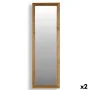 Wall mirror Canada Brown Wood Crystal 48 x 150 x 2 cm (2 Units) by Gift Decor, Wall-Mounted Mirrors - Ref: S3625288, Price: 1...