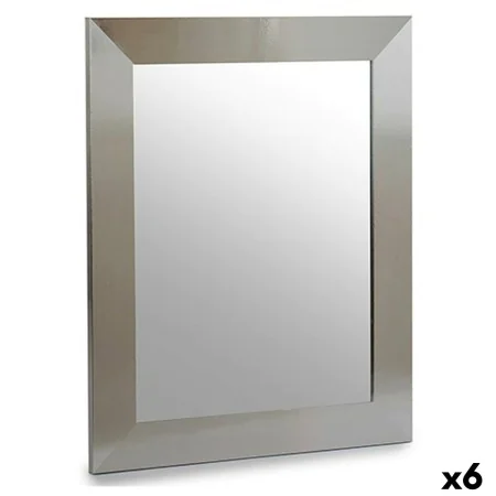 Wall mirror Silver Wood Crystal 39 x 1,5 x 49 cm (6 Units) by Gift Decor, Wall-Mounted Mirrors - Ref: S3625299, Price: 41,36 ...