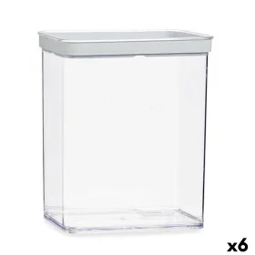 Frasco Transparente Silicone poliestireno ABS 3,3 L 10,5 x 23,7 x 21 cm (6 Unidades) de Gondol, Boiões e acessórios hermético...