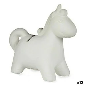 Tirelire à peindre Licorne Céramique 6,4 x 13 x 14 cm (12 Unités) de Pincello, Tirelires - Réf : S3625324, Prix : 31,12 €, Re...