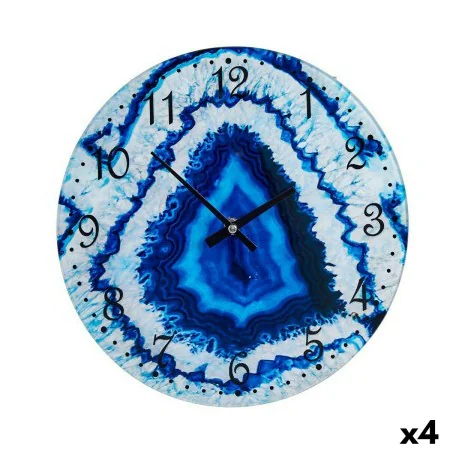 Horloge Murale Marbre Bleu Verre 30 x 4 x 30 cm (4 Unités) de Gift Decor, Pendules murales - Réf : S3625334, Prix : 20,06 €, ...