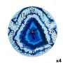 Wall Clock Marble Blue Crystal 30 x 4 x 30 cm (4 Units) by Gift Decor, Wall Clocks - Ref: S3625334, Price: 20,39 €, Discount: %