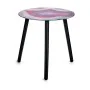 Table d'appoint Marbre Noir Rose Verre 40 x 41,5 x 40 cm (4 Unités) de Gift Decor, Tables - Réf : S3625337, Prix : 40,43 €, R...