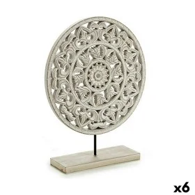 Figurine Décorative Mandala Blanc 30 x 36 x 7 cm (6 Unités) de Gift Decor, Objets de décoration - Réf : S3625339, Prix : 37,2...