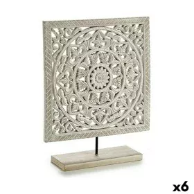 Figura Decorativa Mandala Blanco 7 x 35,5 x 30 cm (6 Unidades) de Gift Decor, Adornos - Ref: S3625341, Precio: 44,75 €, Descu...