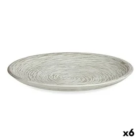 Assiette Décorative Blanc Spirale Ø 29 cm (6 Unités) de Gift Decor, Objets de décoration - Réf : S3625344, Prix : 16,64 €, Re...