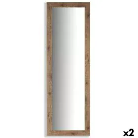 Wall mirror Brown Wood Glass 40 ,5 x 130,5 x 1,5 cm (2 Units) by Gift Decor, Wall-Mounted Mirrors - Ref: S3625351, Price: 68,...