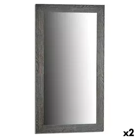 Wall mirror Grey Wood Glass 75,5 x 135,5 x 1,5 cm (2 Units) by Gift Decor, Wall-Mounted Mirrors - Ref: S3625353, Price: 161,8...