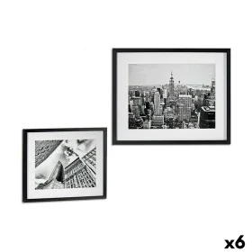 Cuadro Edificio Madera Vidrio 43 x 3 x 53 cm (6 Unidades) de Gift Decor, Pinturas artísticas - Ref: S3625354, Precio: 77,52 €...