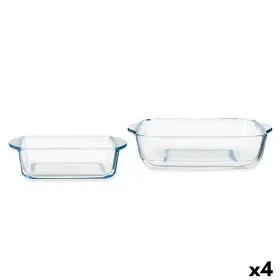 Conjunto de tabuleiros de cozinha Borcam Quadrado (4 Unidades) de Pasabahce, Pratos e fontes - Ref: S3625386, Preço: 36,45 €,...