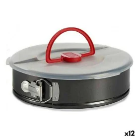 Lunch box Black Red Iron 27 x 7 x 27 cm With lid (12 Units) by Kinvara, Cake and sponge moulds - Ref: S3625392, Price: 73,56 ...