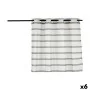 Cortina Riscas Cinzento 140 x 0,1 x 260 cm (6 Unidades) de Gift Decor, Cortinas - Ref: S3625404, Preço: 66,50 €, Desconto: %