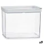 Tarro Transparente Silicona Poliestireno ABS 2,2 L 10,5 x 16,1 x 21 cm (9 Unidades) de Gondol, Botes herméticos y accesorios ...