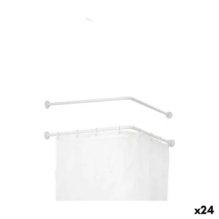 Curtain Bar For shower White Aluminium 80 cm (24 Units) by Berilo, Shower curtains, hooks and casings - Ref: S3625432, Price:...