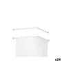 Tringle à Rideau De douche Blanc Aluminium 80 cm (24 Unités) de Berilo, Rideaux, crochets et revêtements de douche - Réf : S3...