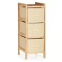 Chest of drawers Cream Wood Textile 28 x 70 x 29,5 cm (2 Units) by Kipit, Chest of Drawers - Ref: S3625435, Price: 56,10 €, D...