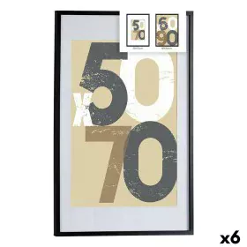 Photo frame 62,5 x 2,5 x 92,5 cm Black Plastic MDF Wood (6 Units) by Gift Decor, Table and wall frames - Ref: S3625443, Price...