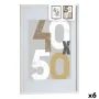 Photo frame 52,5 x 2,5 x 72,5 cm White Plastic MDF Wood (6 Units) by Gift Decor, Table and wall frames - Ref: S3625450, Price...