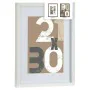 Portafoto da Parete Bianco Vetro Legno MDF 32,5 x 2,5 x 42,5 cm (6 Unità) di Gift Decor, Cornici da parete e da tavolo - Rif:...