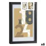 Cadre photo 24 x 2,5 x 32,5 cm Noir verre Bois MDF (6 Unités) de Gift Decor, Cadres muraux et de table - Réf : S3625463, Prix...