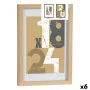 Photo frame 24 x 2,5 x 32,5 cm Natural Glass MDF Wood (6 Units) by Gift Decor, Table and wall frames - Ref: S3625465, Price: ...