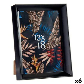 Cadre photo 15,2 x 3,5 x 20,2 cm Noir Plastique verre (6 Unités) de Gift Decor, Cadres muraux et de table - Réf : S3625468, P...