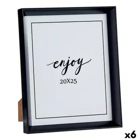 Photo frame 22,2 x 3,5 x 27,3 cm Black Plastic Glass (6 Units) by Gift Decor, Table and wall frames - Ref: S3625470, Price: 2...